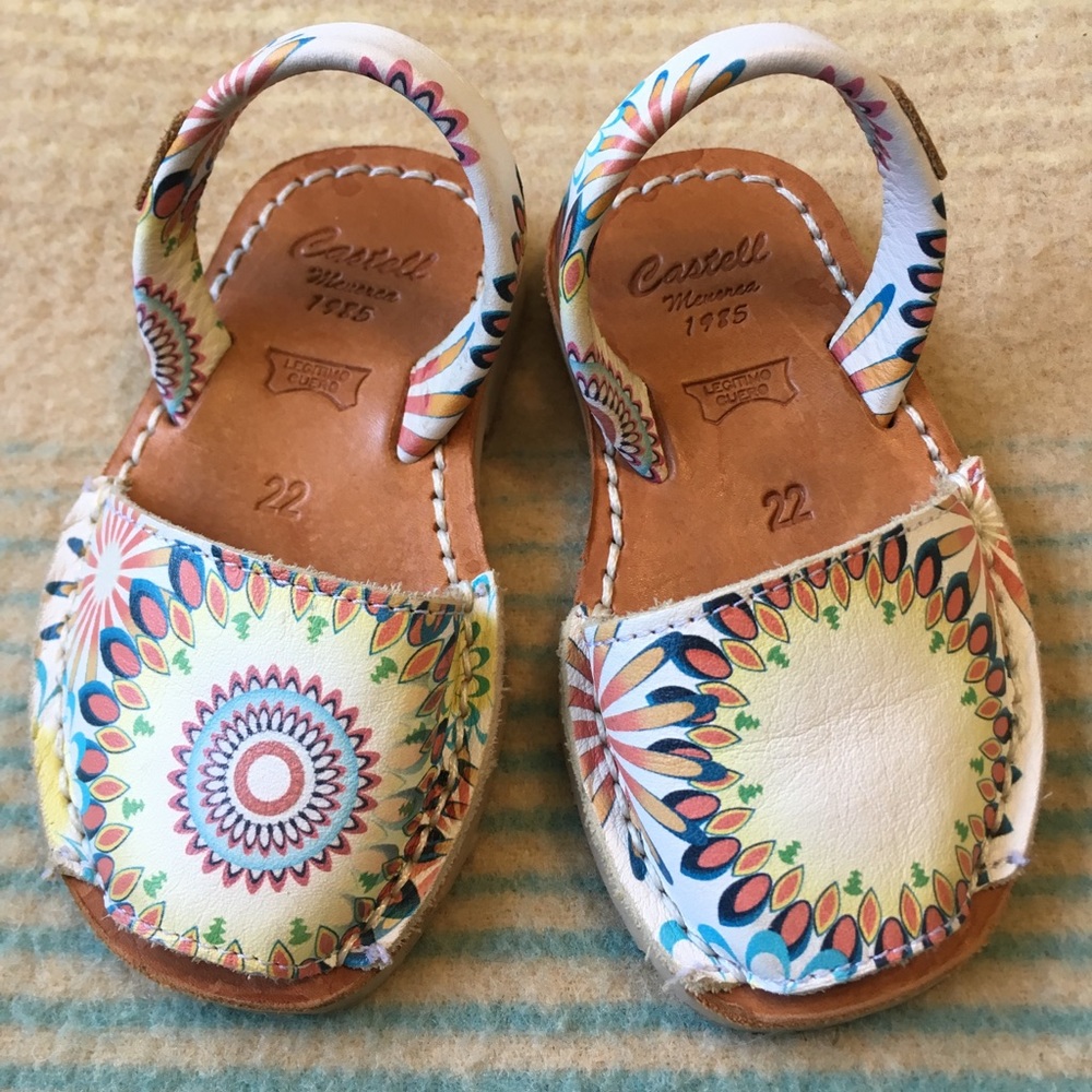 Spanish Leather Toddler Sandals